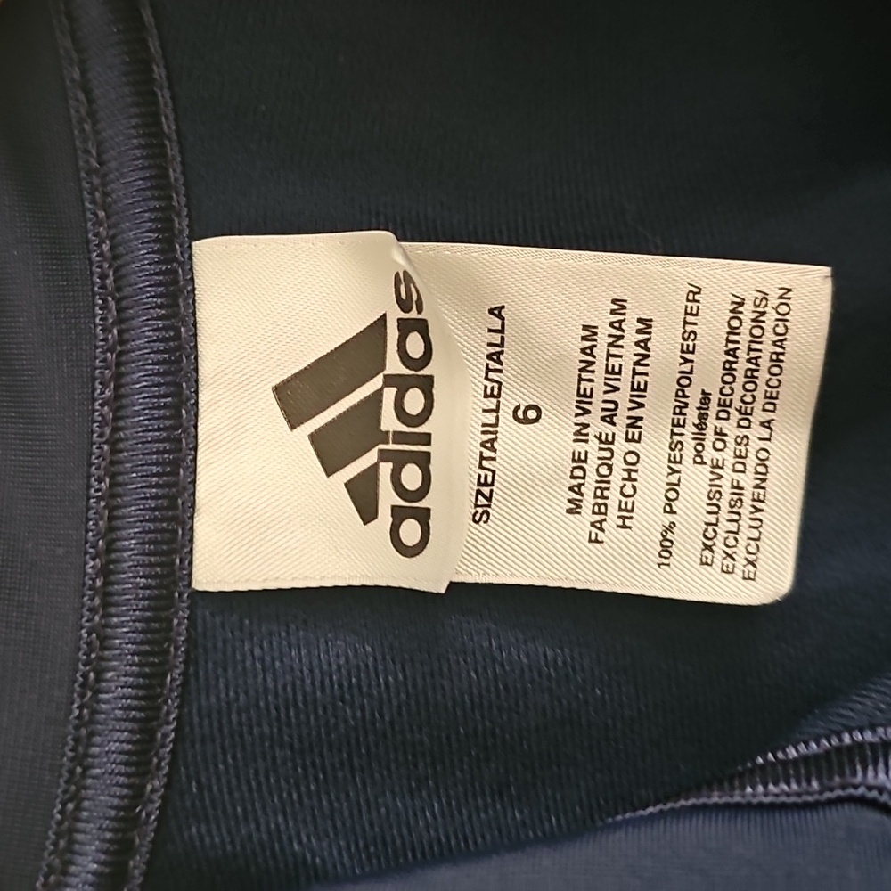 Adidas Navy Blue Track Jacket - Picture 3 of 5
